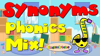 Synonyms  Phonics Mix  English4abc [upl. by Anemaj674]