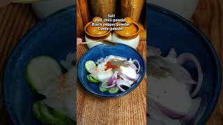 Viral Cucumber Onion Salad Recipe shortssaladweightloss [upl. by Couture265]