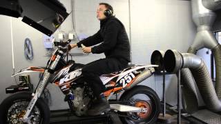 Dynojet testrun KTM 450 SMR Klijnstra Motoren [upl. by Sitoel]