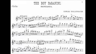 Mollenhauer Edward The Infant the Boy Paganini Fantasia for violin  piano [upl. by Yonit165]