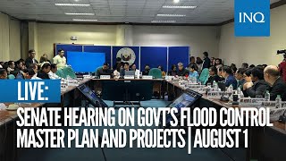 LIVE Senate holds hearing on government’s flood control master plan and projects  August 1 [upl. by Gensler]