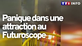 quotÇa criait de partoutquot  le wagon dune attraction du Futuroscope prend feu deux blessés [upl. by Asial]