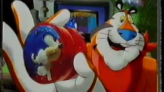 Kelloggs Frosties Advert  Sega Sonic Spinners  UK  1993 [upl. by Atiuqaj778]