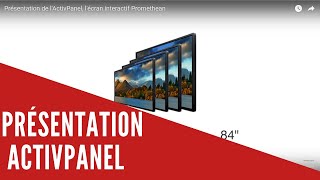 Présentation de lActivPanel lécran interactif Promethean [upl. by Harland]