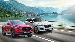 2017 Mazda CX5 vs 2017 Jaguar FPace [upl. by Ferrigno]