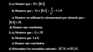 Série dexercices vidéo 2 les ensembles  Exercice 1 avec solution [upl. by Nnaegroeg]