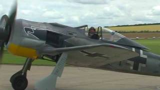 Duxford Focke Wulf 190 and Messerschmitt 109 WW2 Fighter [upl. by Sorodoeht886]