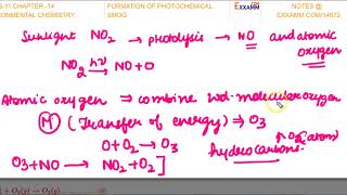 Formation of photochemical smogClass11 Chapter14CBSENCERT [upl. by Paulie281]