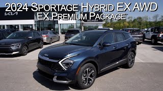 New Vesta Blue 2024 Kia Sportage Hybrid EX AWD Premium PackageParkside Kia [upl. by Iramohs]