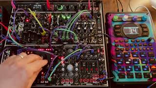 Eurorack Modular  SP404 MK2 Techno Jam 6 [upl. by Alehtse]