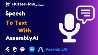 Speech Into Text App Without Code using Flutterflow  AssemblyAi Speech To Text API [upl. by Imeka]