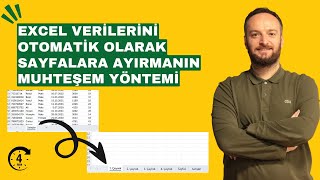 excel Verilerini Otomatik Olarak Sayfalara Ayırmanın Muhteşem Yöntemi  Oğuzhan ÇOLAK [upl. by Mak]