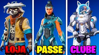 TODAS AS NOVAS SKINS DA NOVA ATUALIZAÇÃO DO FORTNITE SKIN DO PASSE VAZAMENTOS E MAIS v2830 [upl. by Annol]