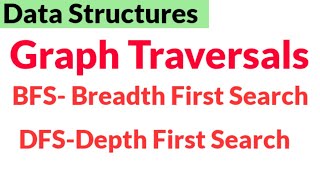 Graph TraversalsBFS and DFS in Hindi Breadth First SearchDepth First Search Lec51 [upl. by Suhcnip]