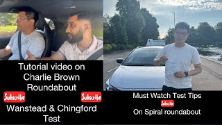 Wanstead amp Chingford Test Route Spiral Roundabout Tutorial Video  Charlie Brown Roundabout [upl. by Notnel]