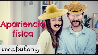 Vocabulario PHYSICAL APPEARANCE  Clase de inglés  apariencia física [upl. by Aihsenrad261]