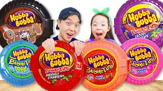 Bubble Gum Hubba Bubba Challenge 풍선껌 후바부바 챌린지 MUKKABI 먹깨비 먹방 [upl. by Genvieve]