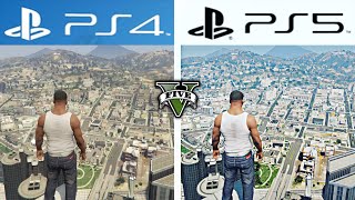 GTA V  PS4 VS PS5 Gráficos y Tiempos de Carga  Comparación 4K 120FPS [upl. by Trueblood854]