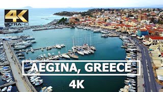 Aegina Greece 4K Drone [upl. by Mcclenon]