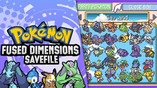 Pokemon Fused Dimensions v16 Ultimate Savefile Pokegirl Gamer [upl. by Ahsieym]