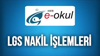 2024 EOkul Nakil İşlemleri  LGS Nakil Nasıl Yapılır [upl. by Lidda]