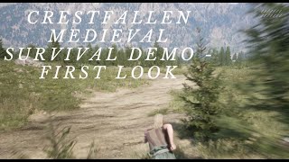 Crestfallen Medieval Survival DEMO First Look [upl. by Ahsinac]