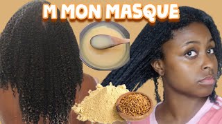 LA POUDRE DE FENUGREC POUR UNE POUSSE EXTRÊME DES CHEVEUX│ AIME MON MASQUE  MMM [upl. by Leroy381]