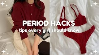 Period routine every girl must try  step by step 🎀 [upl. by Annail]