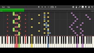 MiniMusicMan  Crazy La Paint  Synthesia HD 60 fps [upl. by Trefler]