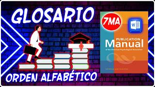 🥇Como Hacer un GLOSARIO en orden Alfabético en Word [upl. by Jaeger865]