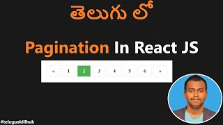 Pagination in React JS in telugu [upl. by Ashton320]