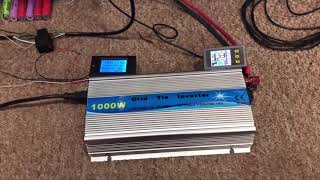 YampH 1000W Grid Tie Inverter DC2045V Fit for 36V Solar Panel36V Battery [upl. by Amir]