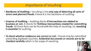 Checking Vouching amp Audit Report Part I [upl. by Wilen]