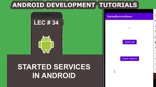 Started Services Example in Android  35  Android Development Tutorial for Beginners [upl. by Nolana]