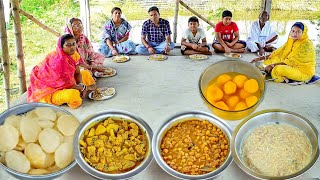 অষ্টমী স্পেশাল রান্না আর খাওয়া ছানার লুচিআলু ফুলকপি চানামশলা পায়েসমিষ্টি [upl. by Siriso]