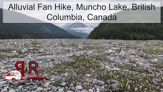 Alluvial fan hike Muncho Lake area Alaska Highway British Columbia Canada [upl. by Florin]