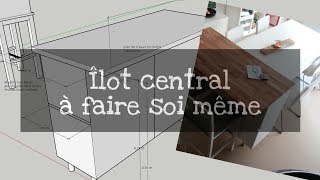 Îlot central de cuisine à faire soi même avec Metod Ikea pour 500 euros  Astuce deco [upl. by England]