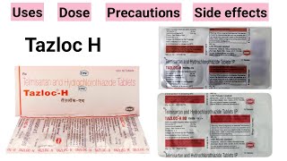 Tazloc h tablet  telmisartan and hydrochlorothiazide tablet ip  uses in hindi [upl. by Ahsikad]