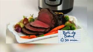 Autocuiseur Flavormaster  Recette de rôti de boeuf en 30 min [upl. by Jillie587]