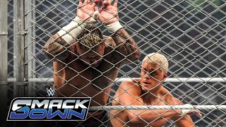 FULL MATCH Cody Rhodes vs Solo Sikoa – WWE Title Steel Cage Match SmackDown Sept 13 2024 [upl. by Reviel649]