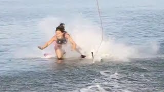 Wakeboarding Crashes Ouch  MicBergsma [upl. by Ettenel]