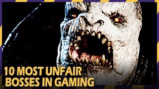 10 MOST UNFAIR BOSSES IN GAMING  HARDEST GAME BOSSES 2 [upl. by Inaniel]