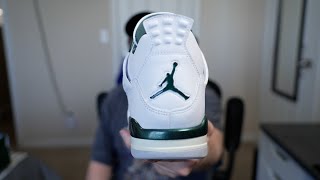 Jordan 4 quotOxidized Greenquot pickups sneakers review [upl. by Eide571]