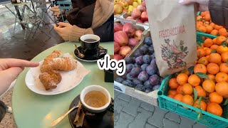 vlog in Italian colazione fuori spesa al mercato quotidianità sub [upl. by Wager]