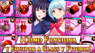 🤔¡¿CÓMO EQUIPAR CORRECTAMENTE a GLASS y FITORIA🤔 ¿CÓMO FUNCIONA son ÚTILES☝️🤓  7DS Grand Cross​ [upl. by Marney907]