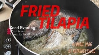 how to fried crispy tilapia in the big pan fried tilapia recipe [upl. by Wivinah]