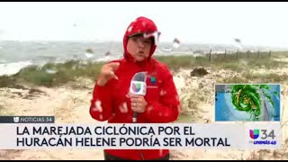 Noticiero 5 pm El huracán Helene golpea a Florida y se teme que sea mortal [upl. by Dublin600]