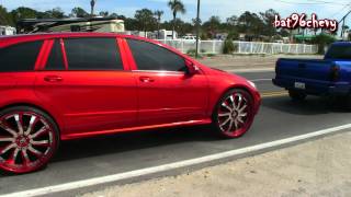 Candy Red Mercedes Benz R350 on 28quot Forgiatos  1080p HD [upl. by Sadirah394]