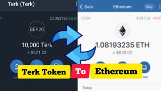 How to Swap Terk Token Airdrop to Ethereum Coin or USDT  Two simple method [upl. by Hpsoj]