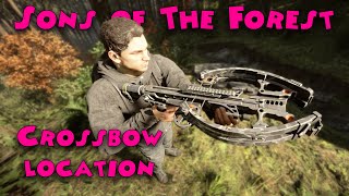 Sons of The Forest  How to get the Crossbow [upl. by Vassell840]